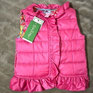 NWT Lilly Pulitzer Girl XS (2-3) Cypress Puffer Vest